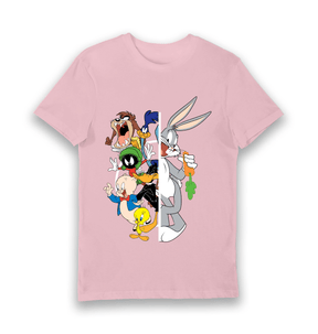 Pink Printed T-shirt Front