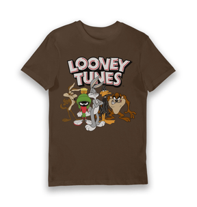 Brown Printed T-shirt Front