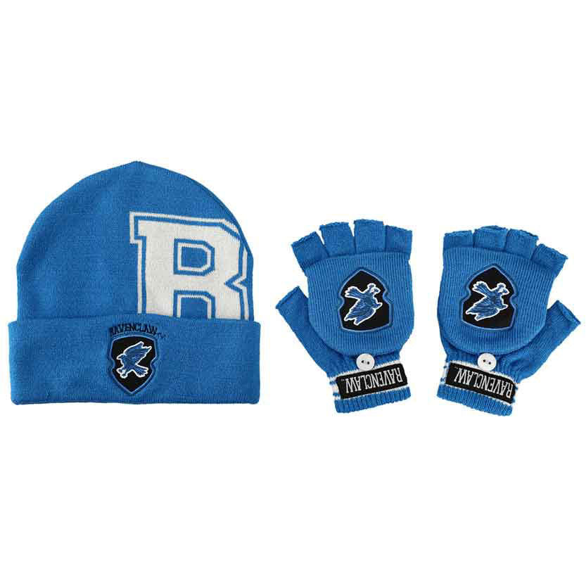 Harry Potter Ravenclaw Hat & Glove Mitt Combo Set