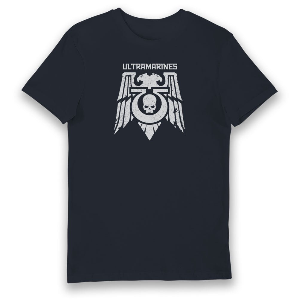 Warhammer 40,000 Ultramarines Courage And Honour Navy Adults T-Shirt