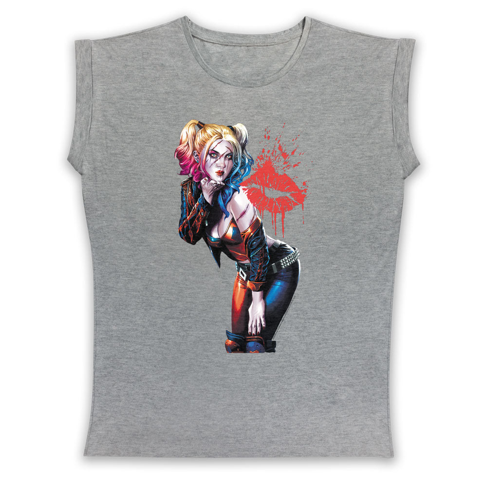 Harley Quinn Kiss Ladies T-Shirt