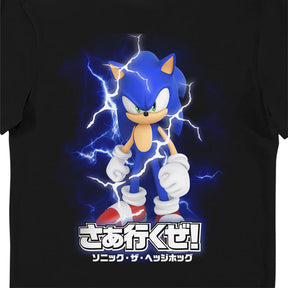 Sonic The Hedgehog Lightning Glow in Dark Adult T-Shirt Bulk Buy