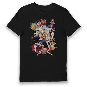 One Piece Film: Red Logo Character Adults T-Shirt