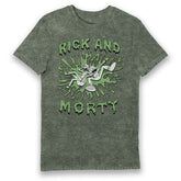 Rick and Morty Slime Green Eco Wash Adults T-Shirt
