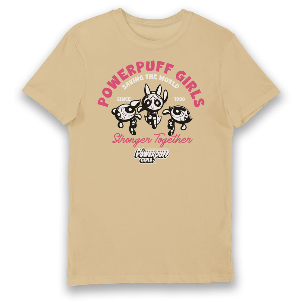 Powerpuff Girls Saving the World Sand Adults T-Shirt