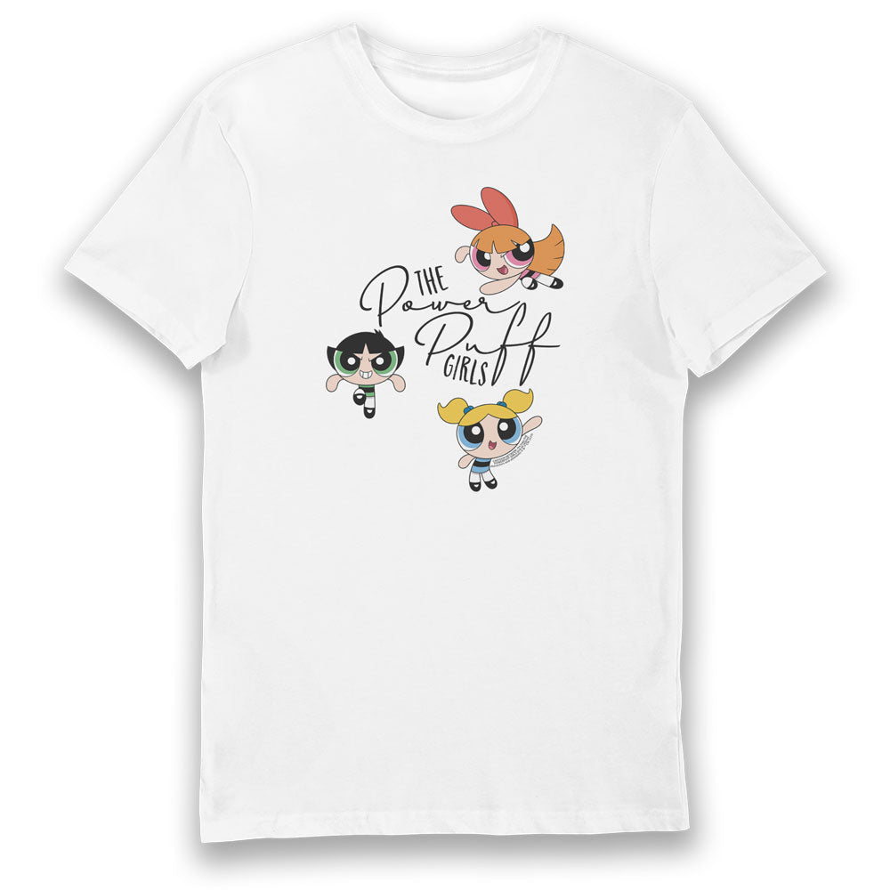 Powerpuff Girls White Ladies T-Shirt