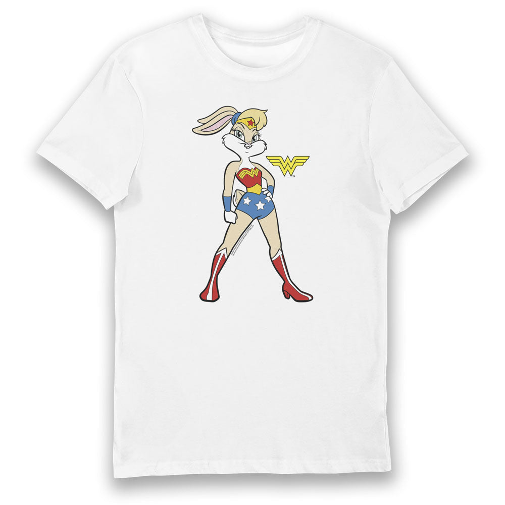 Looney Tunes & DC Comics Lola Bunny Wonder Woman Adults T-Shirt