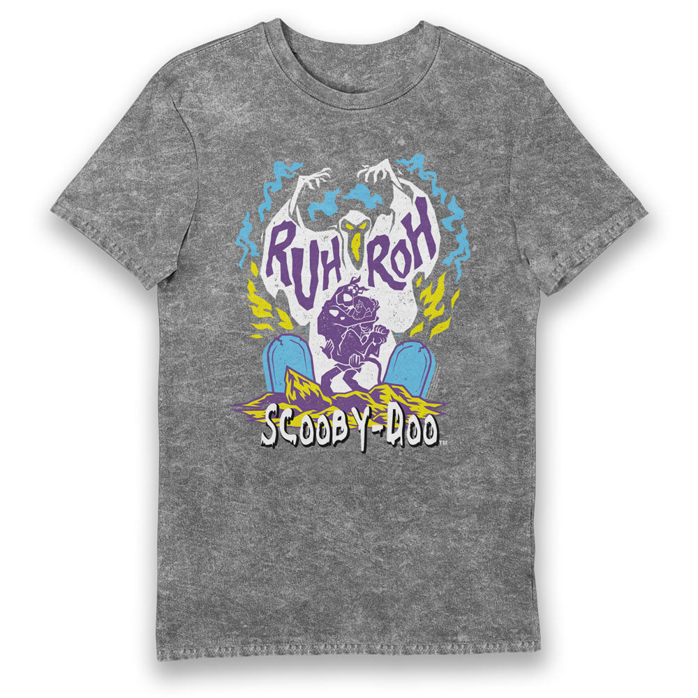 Scooby Doo Ghost Graveyard Eco Wash Adults T-Shirt