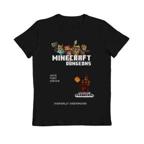 Minecraft Dungeons Kids Black T-Shirt