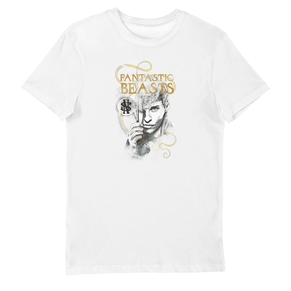 Fantastic Beasts The Crimes of Grindelwald Newt Scamander Ladies White T-Shirt