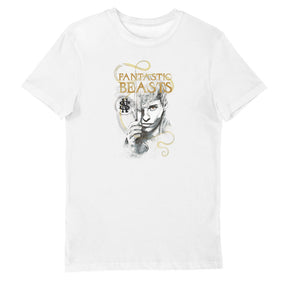 Fantastic Beasts The Crimes of Grindelwald Newt Scamander Ladies White T-Shirt