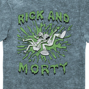 Rick and Morty Slime Blue Eco Wash Adults T-Shirt