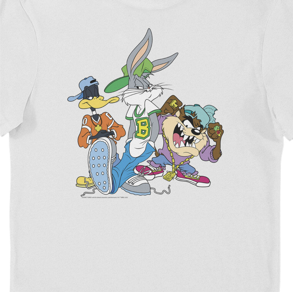 Shot Looney Tunes Group Adults T-Shirt Hip-Hop