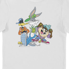 Looney Tunes Hip-Hop Group Shot Adults T-Shirt