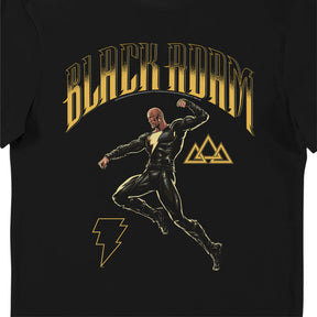 DC Comics Black Adam Golden Bolt Character Movie Adults T-Shirt