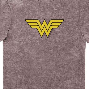DC Comics Wonder Woman Classic Logo Eco Wash Adults T-Shirt