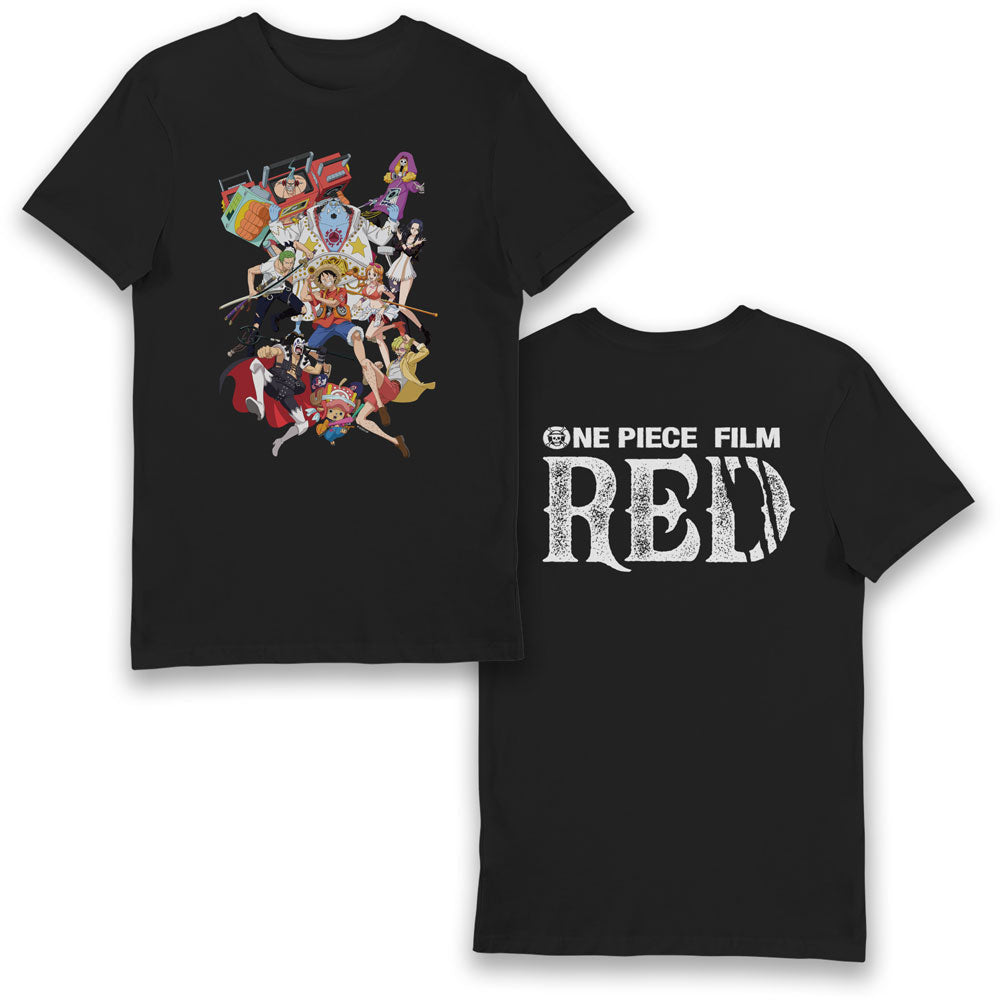 One Piece Film: Red Logo Character Adults T-Shirt