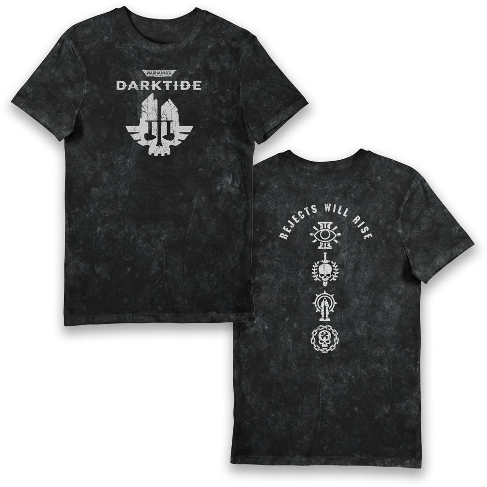 Warhammer 40,000: Darktide Skull Rejects Will Rise Adults Aged Washed T-Shirt