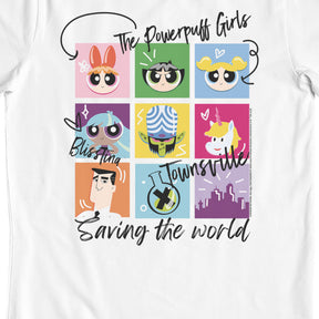 Powerpuff Girls Characters Square Kids T-Shirt