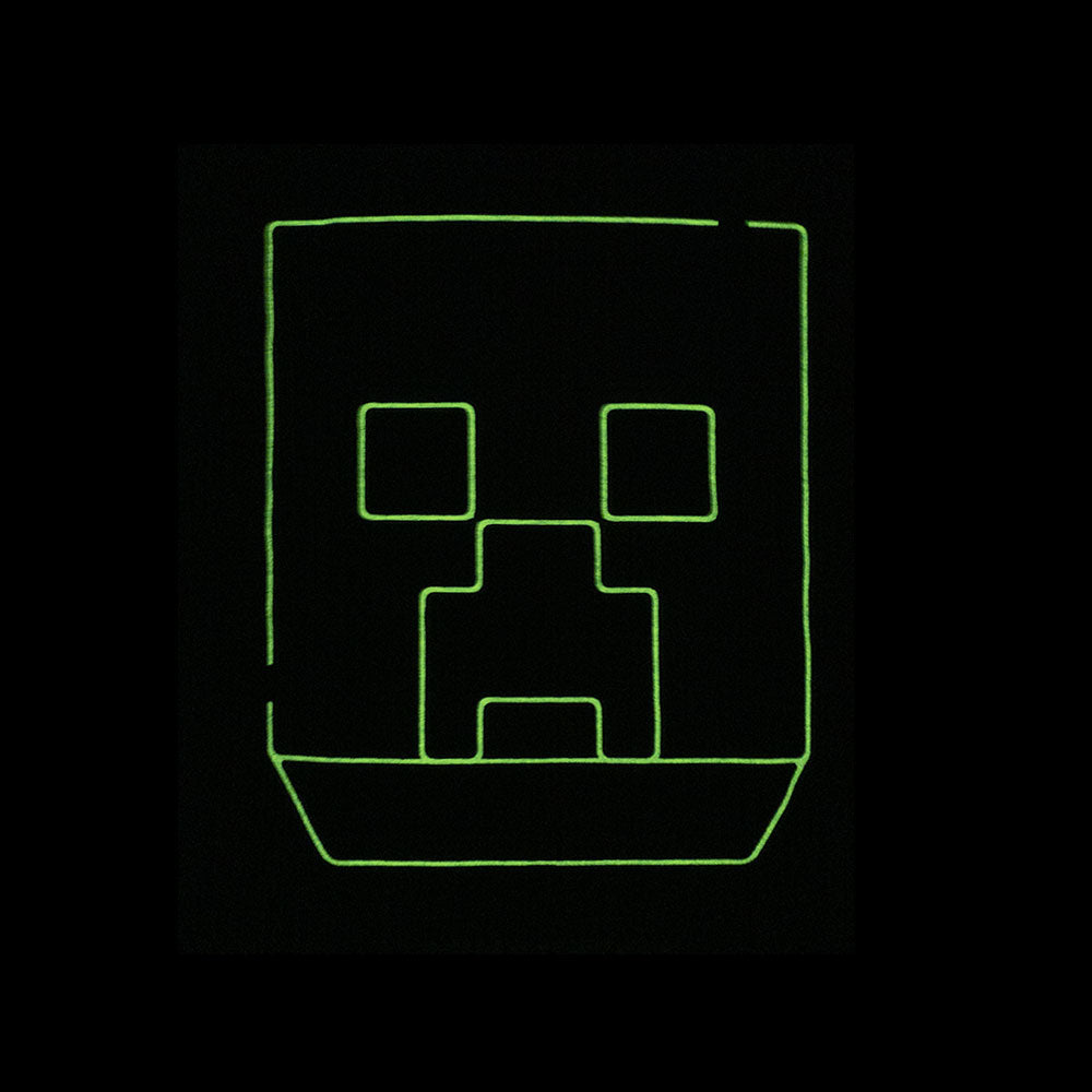 Minecraft Creeper Block Glow in the Dark Kids T-Shirt Bulk Buy