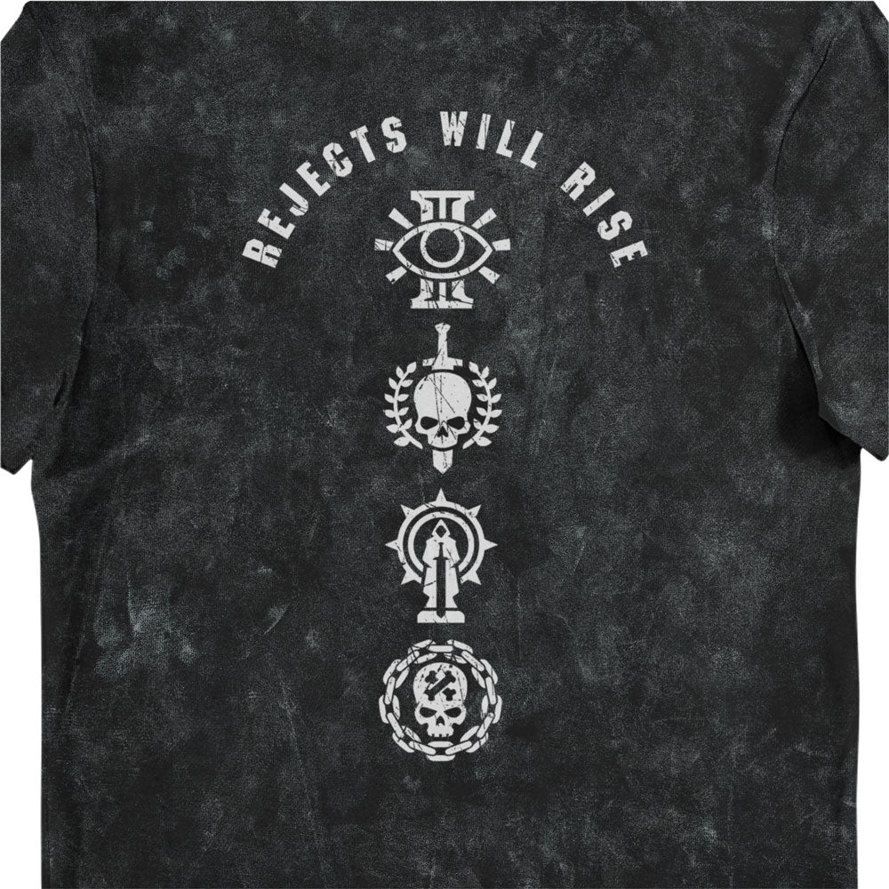 Warhammer 40,000: Darktide Skull Rejects Will Rise Adults Aged Washed T-Shirt