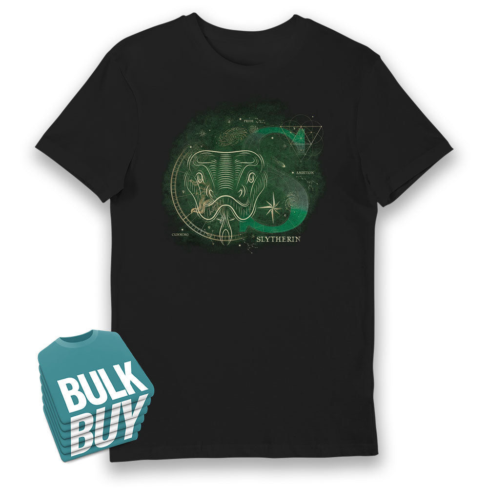 Harry Potter Slytherin House Glow in The Dark T-Shirt Bulk Buy