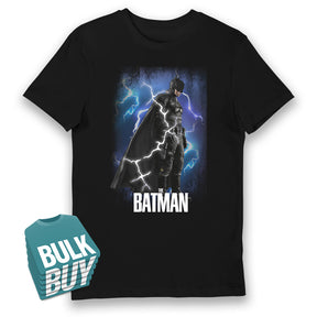 The Batman Lightning Glow in Dark Adult T-Shirt Bulk Buy