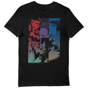 Cowboy Bebop Anime Character Panel Adults T-Shirt