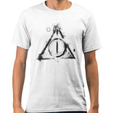 Harry Potter Deathly Hallows T-Shirt White