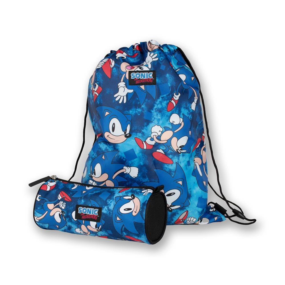 Sonic The Hedgehog Premium Pencil Case & Kit Bag Set