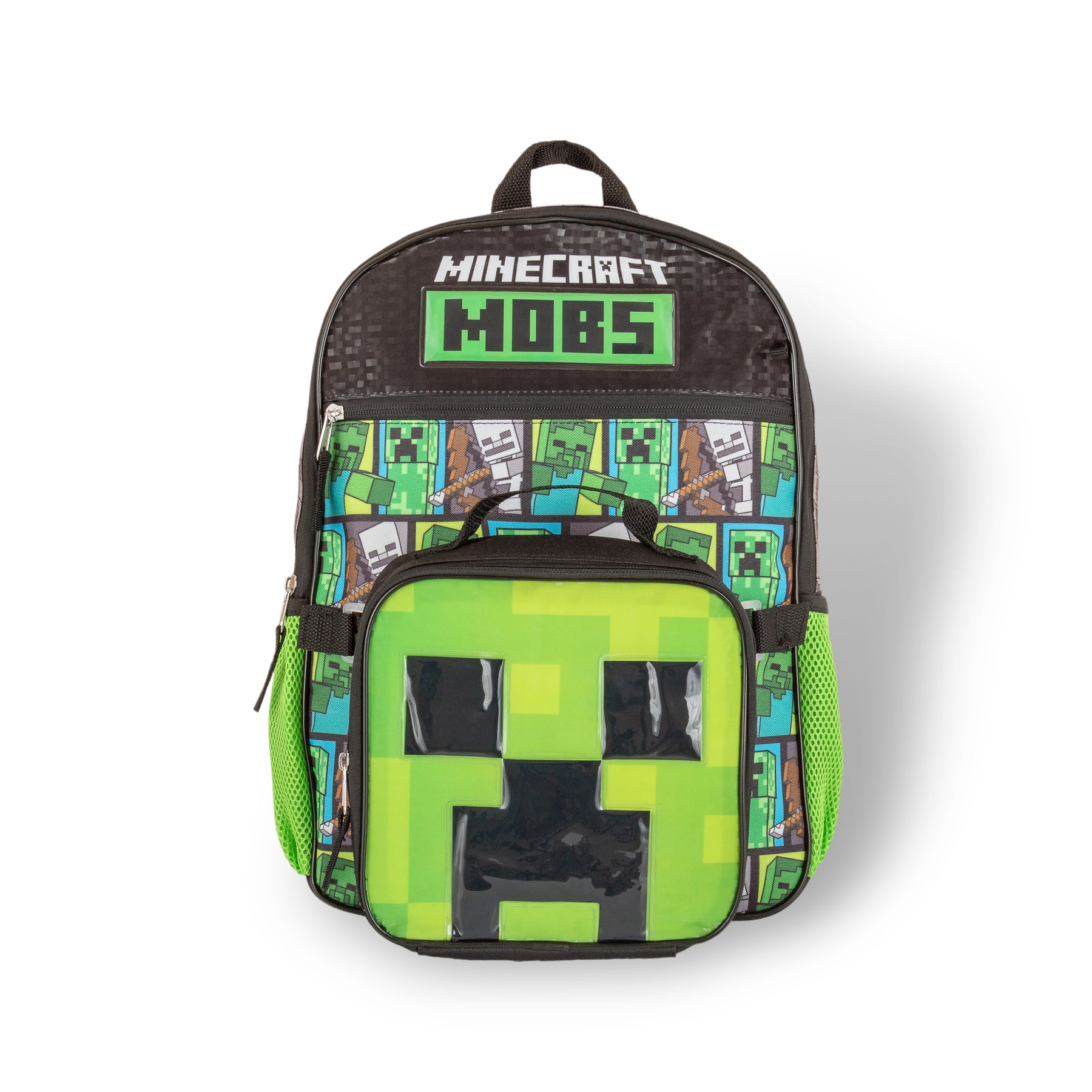Minecraft backpack organized green Panini |Futurartshop