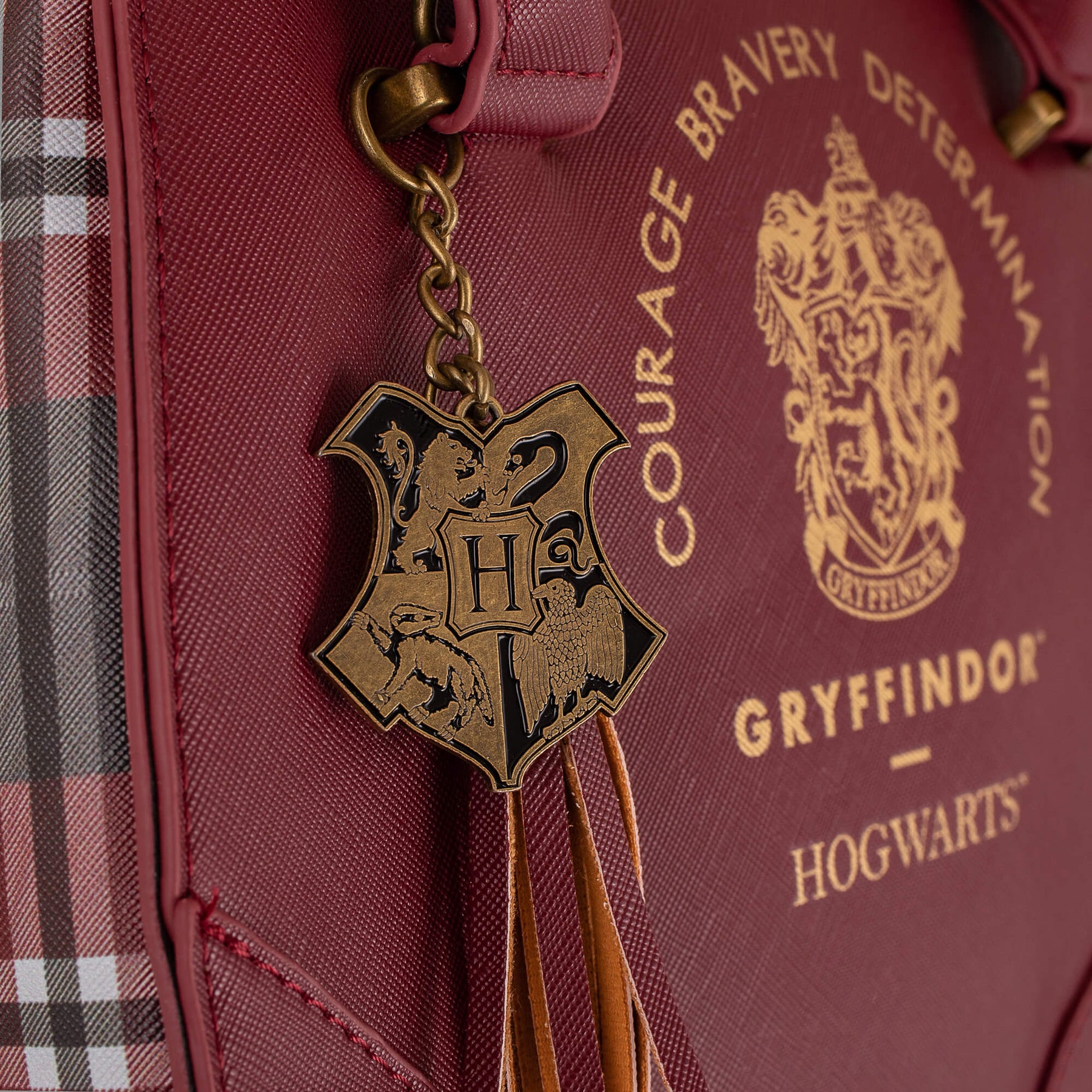 Harry Potter Gryffindor Luxury Plaid Top Handbag
