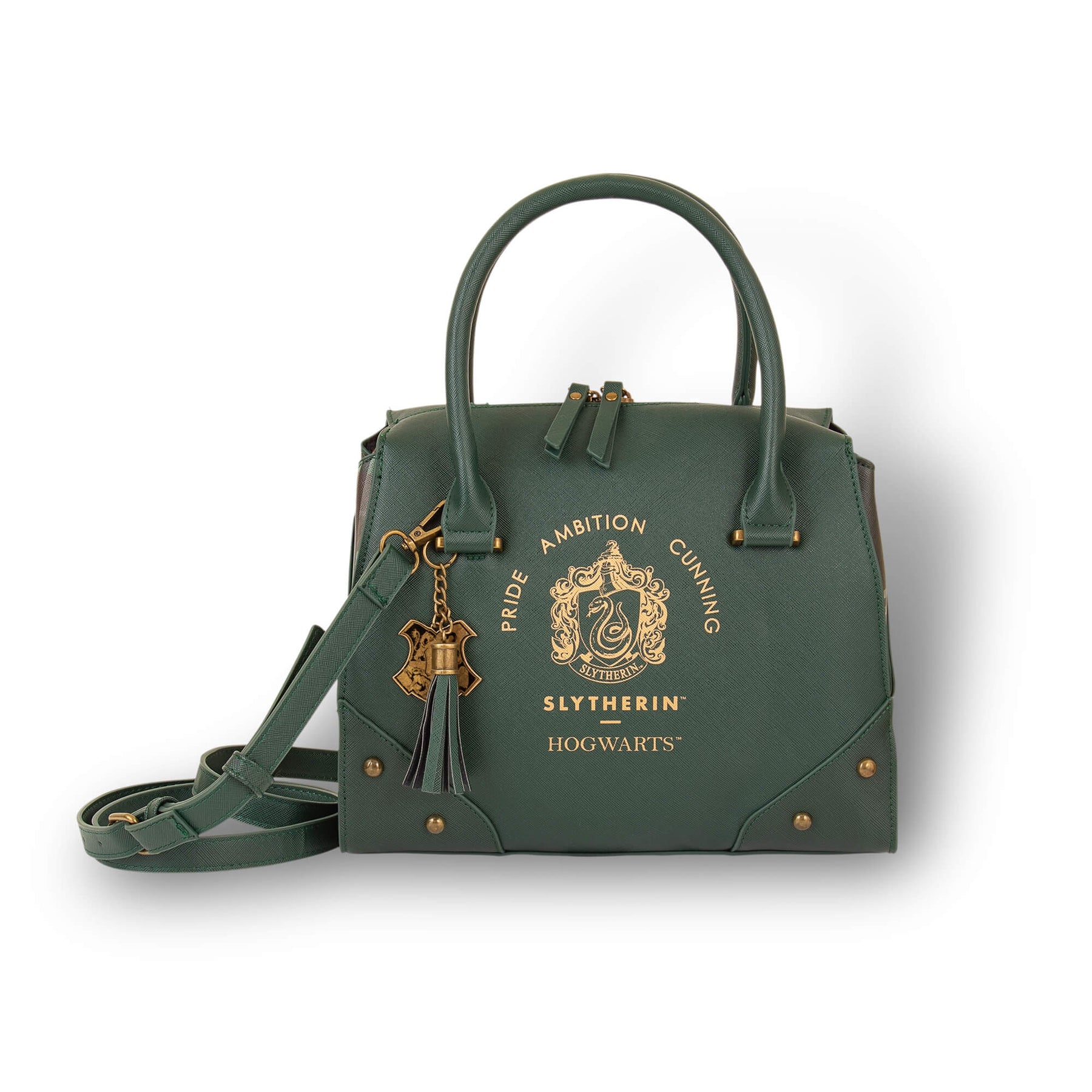 Harry Potter Slytherin Luxury Plaid Top Handbag