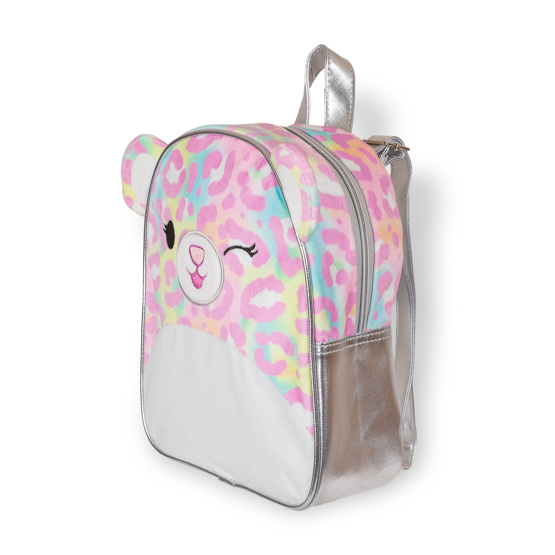 Squishmallow Michaela the Leopard Mini Backpack with Plush Fabric