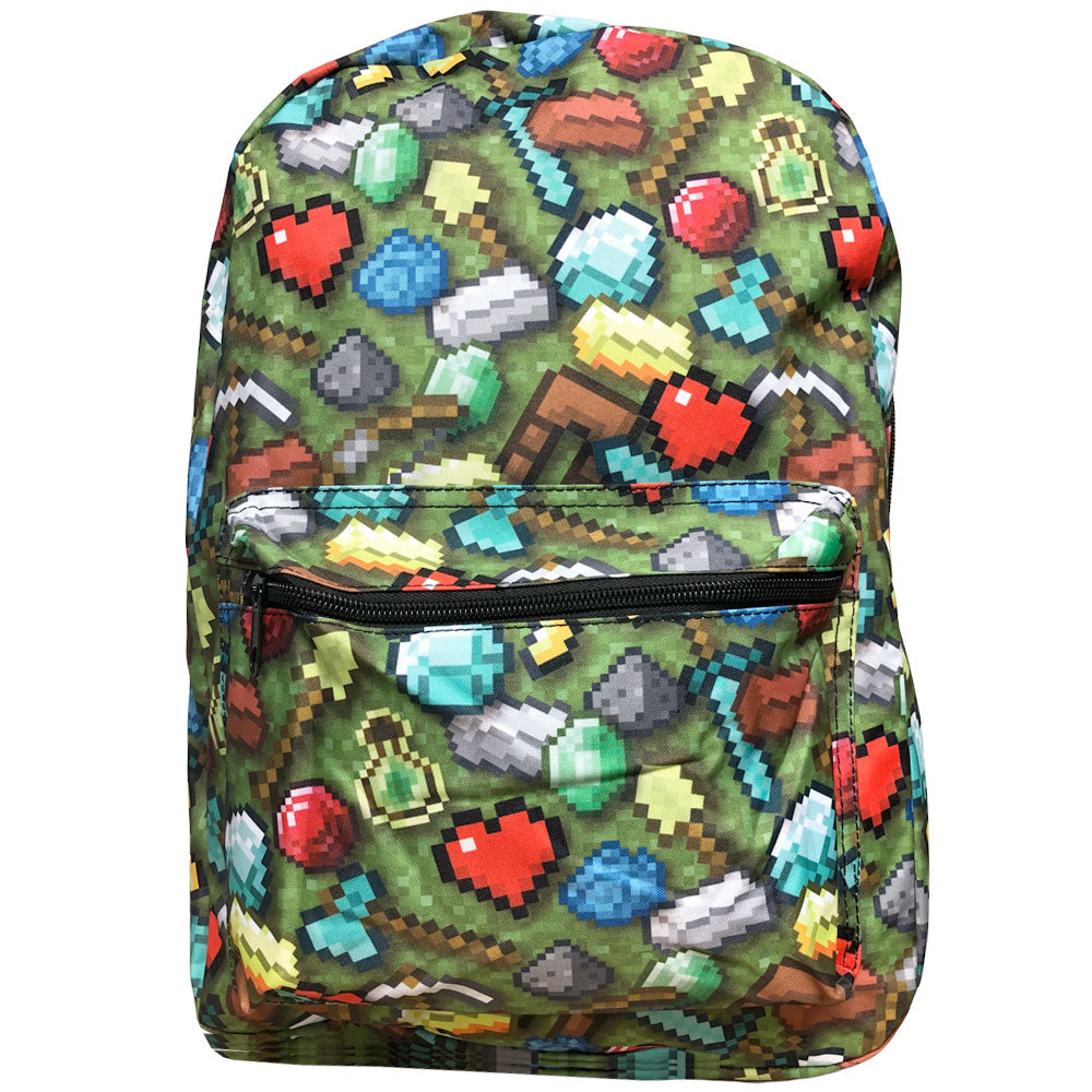 Minecraft Icon Gaming Kids Back To School Backpack