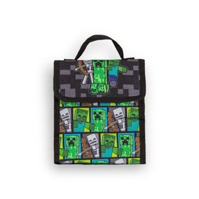 Minecraft Creeper Zombie Wither Kids 5 Piece Backpack Set