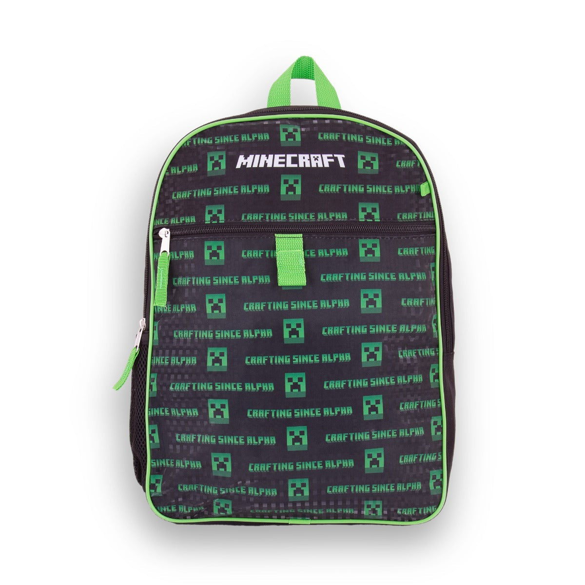 Minecraft Crafting Since Alpha Creeper 5 Piece Backpack Set